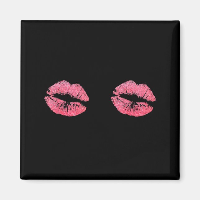 Imán Gráficos del Día de San Valentín de Besa Mis Labio (Frente)