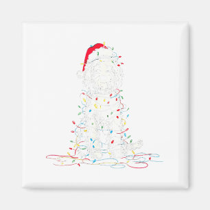 Imán Gráficos divertidos de Navidad de Sheepadoodle Luc