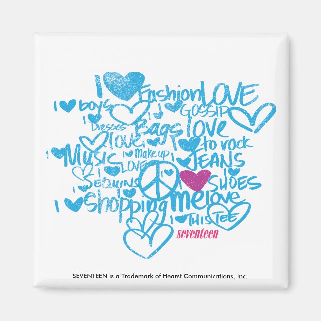 Imán Grafiti morado/Aqua (Frente)