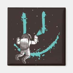 Imán grafitti astronauta