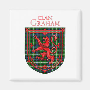 Imán Graham Tartan Scottish Plaid Lion Rampant