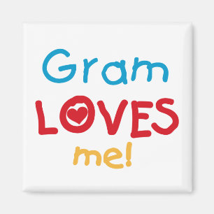 Imán Gram me ama camisetas y regalos