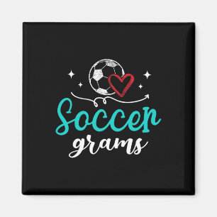Imán Gramas de fútbol divertidas Gramas de jugador de f