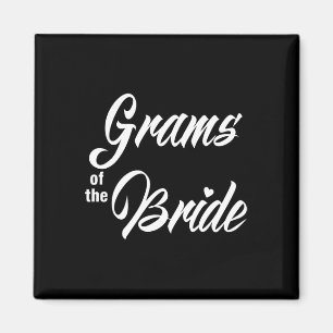 Imán Gramas Del Partido De La Boda De Novias Que Coinci