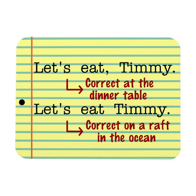 Imán Gramática de puntuación divertida (Horizontal)