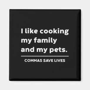 Imán Gramática Divertida Como Cocinar Familia Y Mascota
