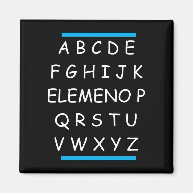 Imán Gramática sarcástica de ABC (Frente)