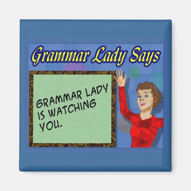 Imán Grammar Lady Magnets (Frente)