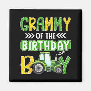 Imán Grammy del niño de cumpleaños tractores camiones g