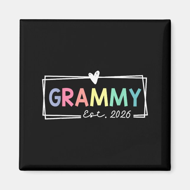 Imán Grammy Est 2026 Promoted To Grandma 2026 For Grand (Frente)