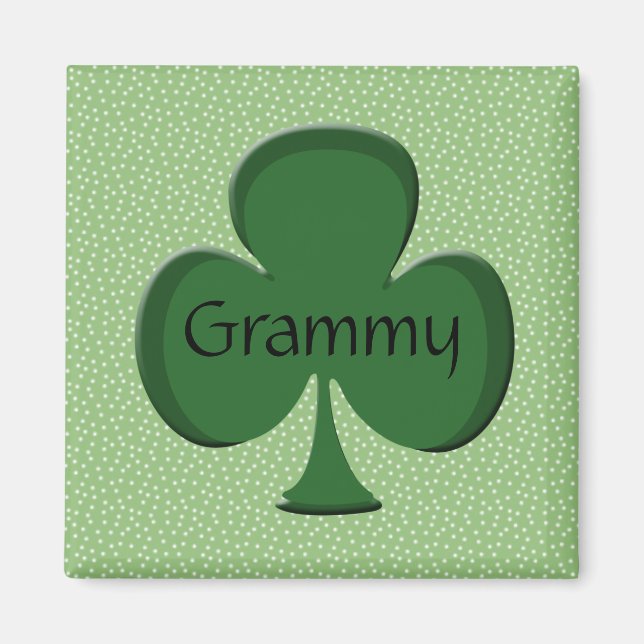 Imán Grammy Irish Shamrock Magnet (Frente)