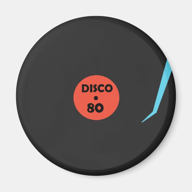 Imán Gramofhone Record Magnet - Retro Disco Fiesta (Frente)