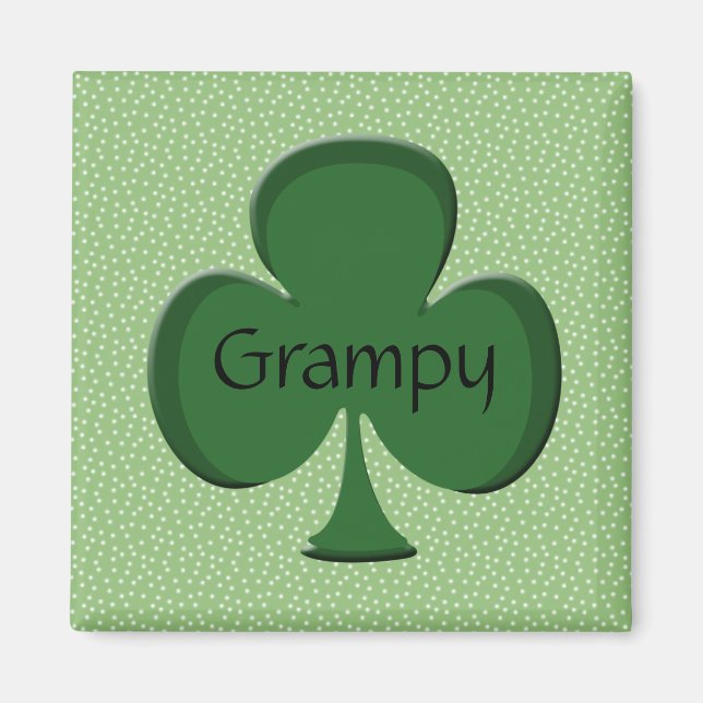 Imán Grampy Irish Shamrock Magnet (Frente)