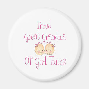 Imán Gran abuela orgullosa de los gemelos del chica