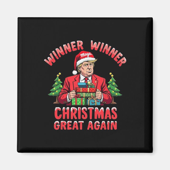 Imán Gran Ag del ganador de Trump con humor (Frente)