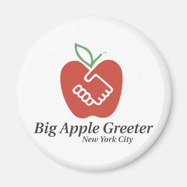 Imán Gran Apple Greeter, Inc. Magnet (Frente)