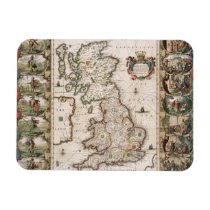 Imán Gran Bretaña como fue dividida en el Tyme del