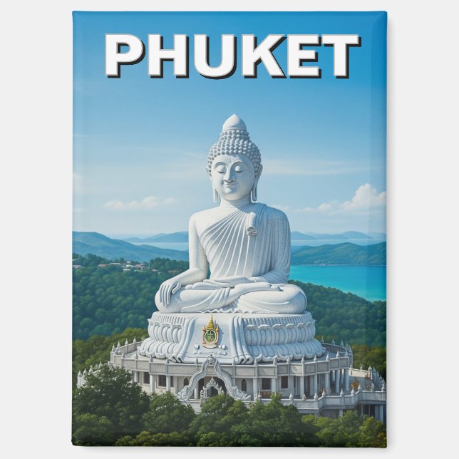 Imán Gran Buda de Phuket Tailandia (Anverso)