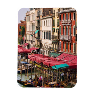 Imán Gran Canal de Venecia Italia con barcas góndola