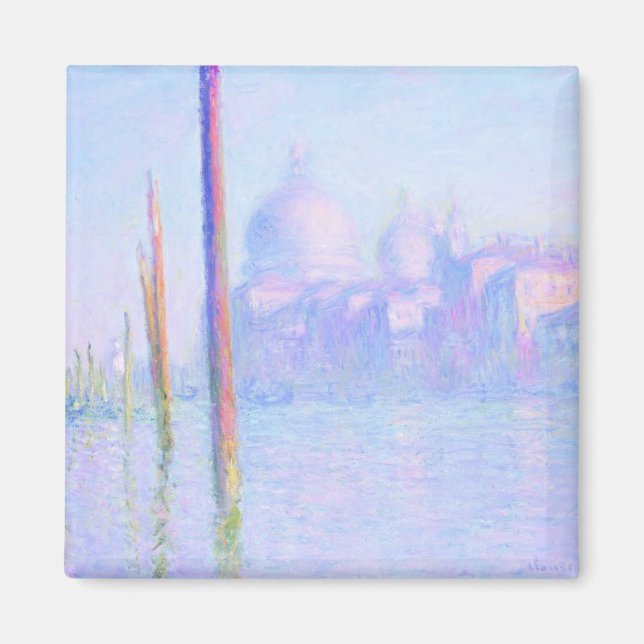 Imán Gran Canal de Venecia (por Claude Monet) (Frente)