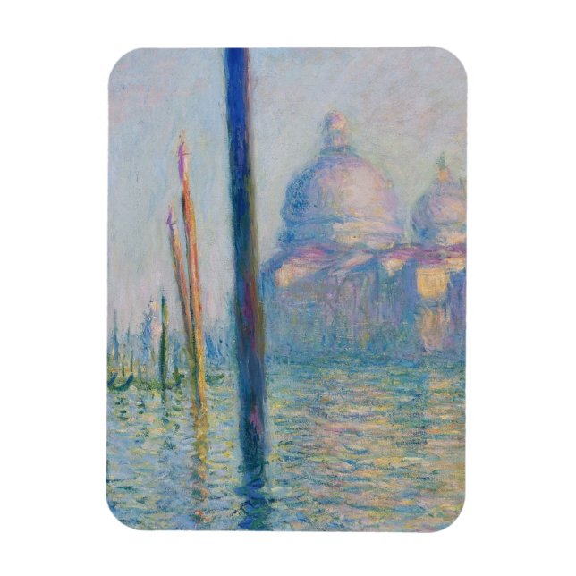 Imán Gran Canal Monet Venecia Italia Pintura clásica (Vertical)