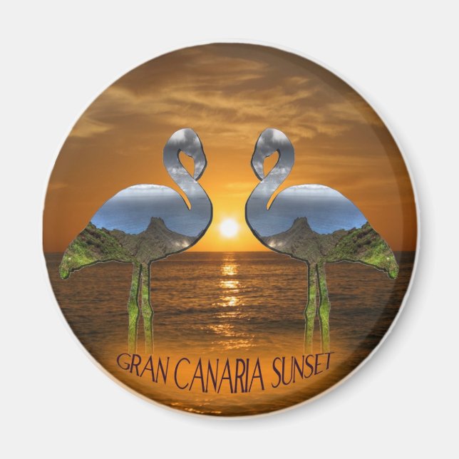 Imán Gran Canaria Sunset (Frente)