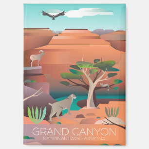 Imán Gran Cañón Parque Nacional Refrigerador Magnet