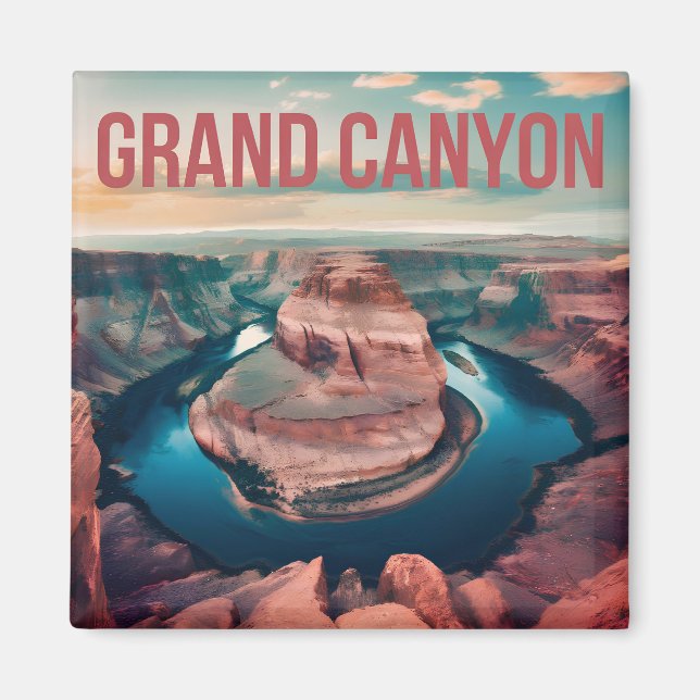 Imán Gran Cañón USA vintage (Frente)