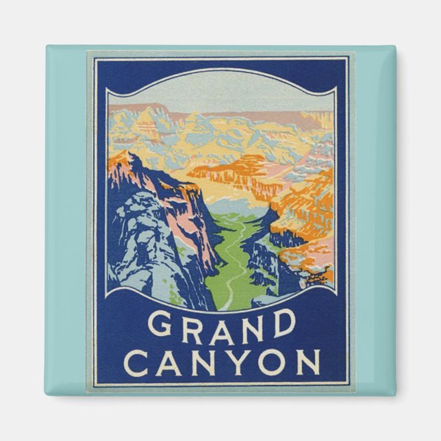 Imán Gran Cañón - Viajes de época (Frente)