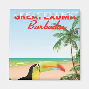 Imán Gran cartel de viaje de Euxma Barbados