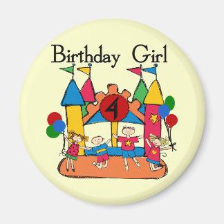 Imán Gran Chica Bonza camisetas de cumpleaños y regalos
