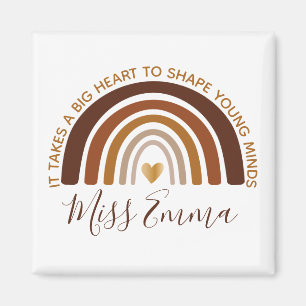 Imán Gran corazón para formar a un joven profesor de me