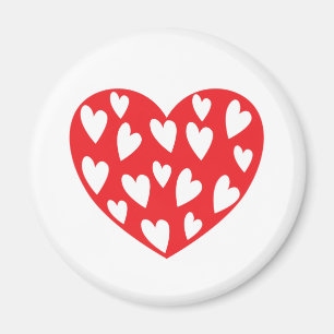Imán Gran corazón rojo