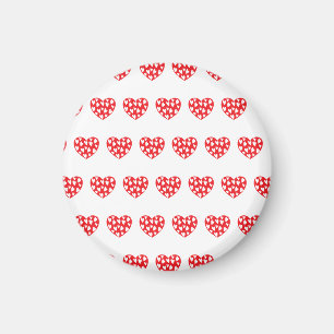 Imán Gran Corazón Rojo Con Corazones Pequeños