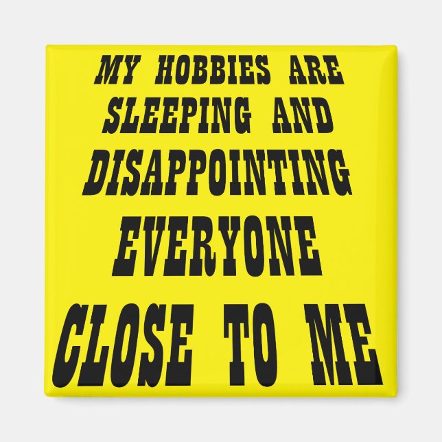 Imán Gran decepción Funny Fridge Magnet (Frente)