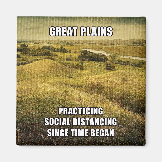 Imán Gran Distancia social de llanuras (Frente)