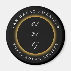 Imán Gran eclipse solar total americano 2017