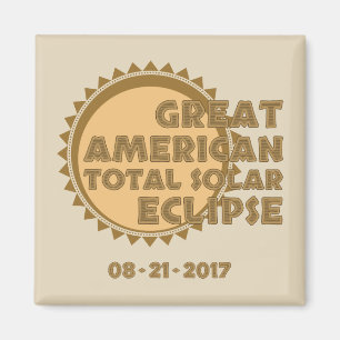 Imán Gran eclipse solar total estadounidense - 2017