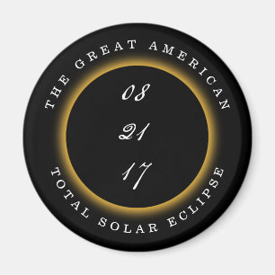 Imán Gran Eclipse Solar Total Estadounidense 2017