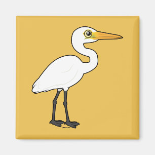 Imán Gran Egret Birdorable