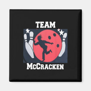 Imán Gran Ern Mccracken Funny King Pin Bowling T Shirt
