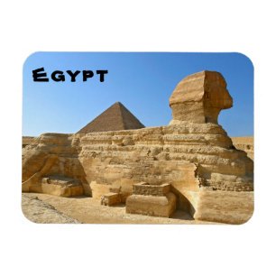 Imán Gran Esfinge de Giza con pirámide de Khafre - Egip