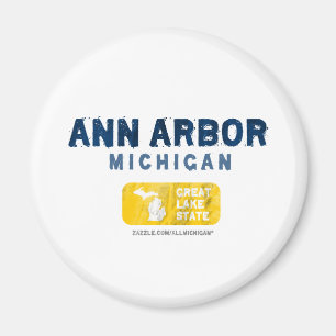 Imán Gran estado del lago ann Arbor Michigan