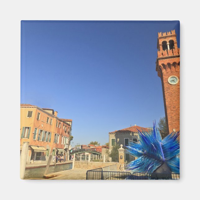 Imán Gran estatua de vidrio y torre de campanilla, Ital (Frente)