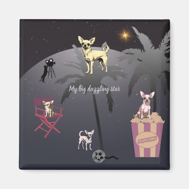 Imán Gran estrella deslumbrante (Frente)