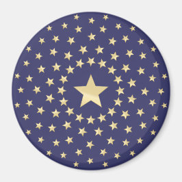 Imán Gran Estrella Dorada rodeada por estrellas más peq
