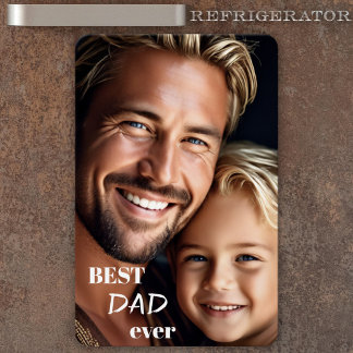 Imán Gran foto Personalizado mejor foto papá jamás Flex