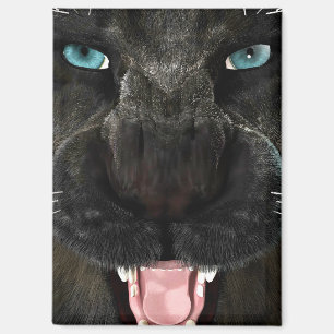 Imán Gran Gato Pantera Negra