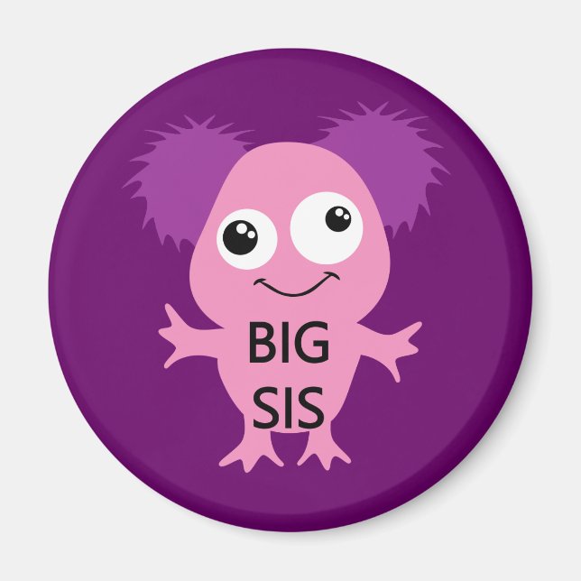 Imán Gran Hermana de Monstruo Rosa (Frente)