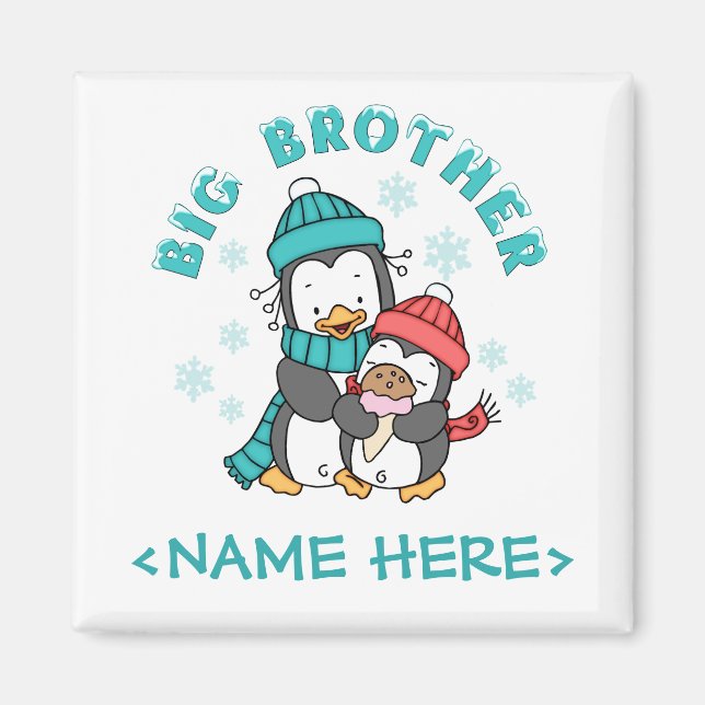 Imán Gran Hermano de Invierno de Pingüino (Frente)